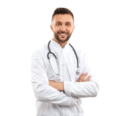 smiling-doctor-with-strethoscope-isolated-grey